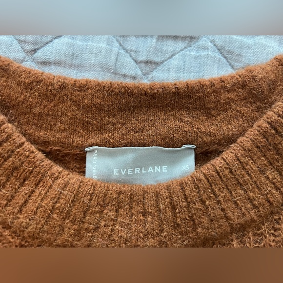 Everlane Women's Crew Neck Sweater in Brown - Picture 5 of 8